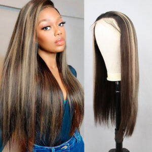 Kahverengi Balköpüğü Işıltılı Fiber Sentetik Düz Tül Peruk